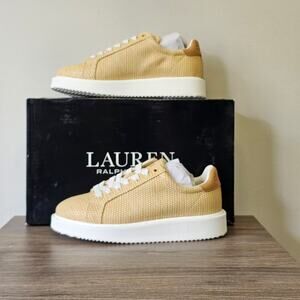 Lauren Ralph Lauren Women's Angeline IV Lace-Up Platform Sneakers Size 5 NWT